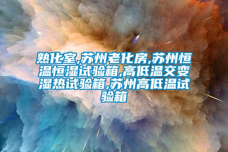 熟化室,蘇州老化房,蘇州恒溫恒濕試驗箱,高低溫交變濕熱試驗箱,蘇州高低溫試驗箱