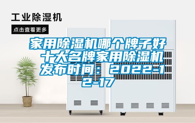 家用除濕機哪個牌子好 十大名牌家用除濕機 發(fā)布時間：2022-12-17