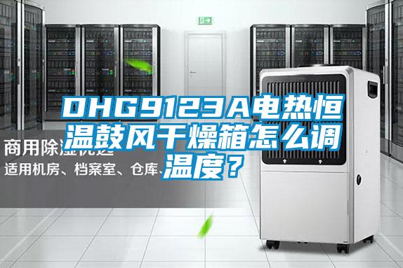 DHG9123A電熱恒溫鼓風(fēng)干燥箱怎么調(diào)溫度？