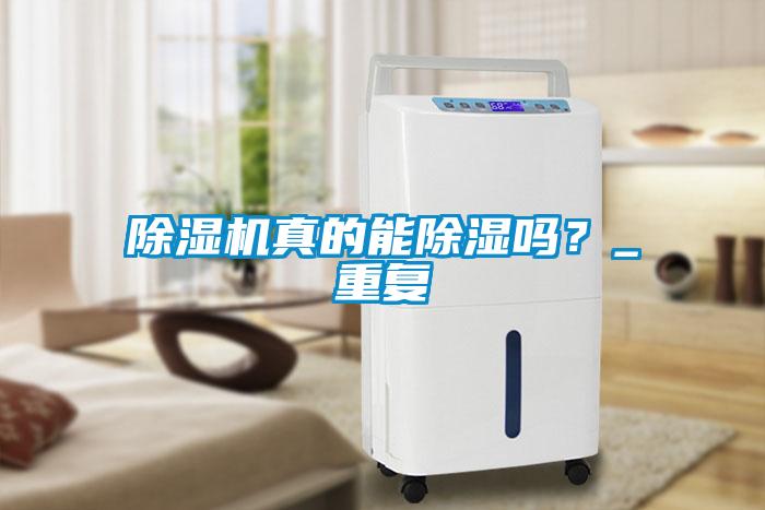 除濕機真的能除濕嗎？_重復