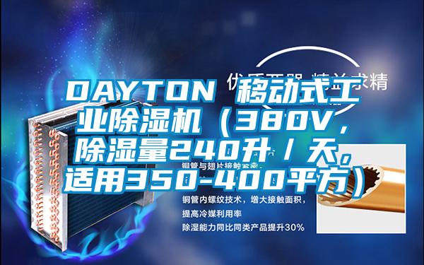 DAYTON 移動(dòng)式工業(yè)除濕機(jī)（380V，除濕量240升／天，適用350-400平方）