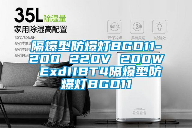 隔爆型防爆燈BGD11-200 220V 200W ExdIIBT4隔爆型防爆燈BGD11