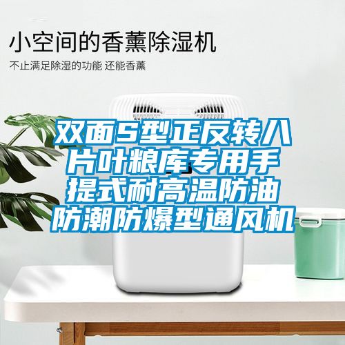 雙面S型正反轉八片葉糧庫專用手提式耐高溫防油防潮防爆型通風機